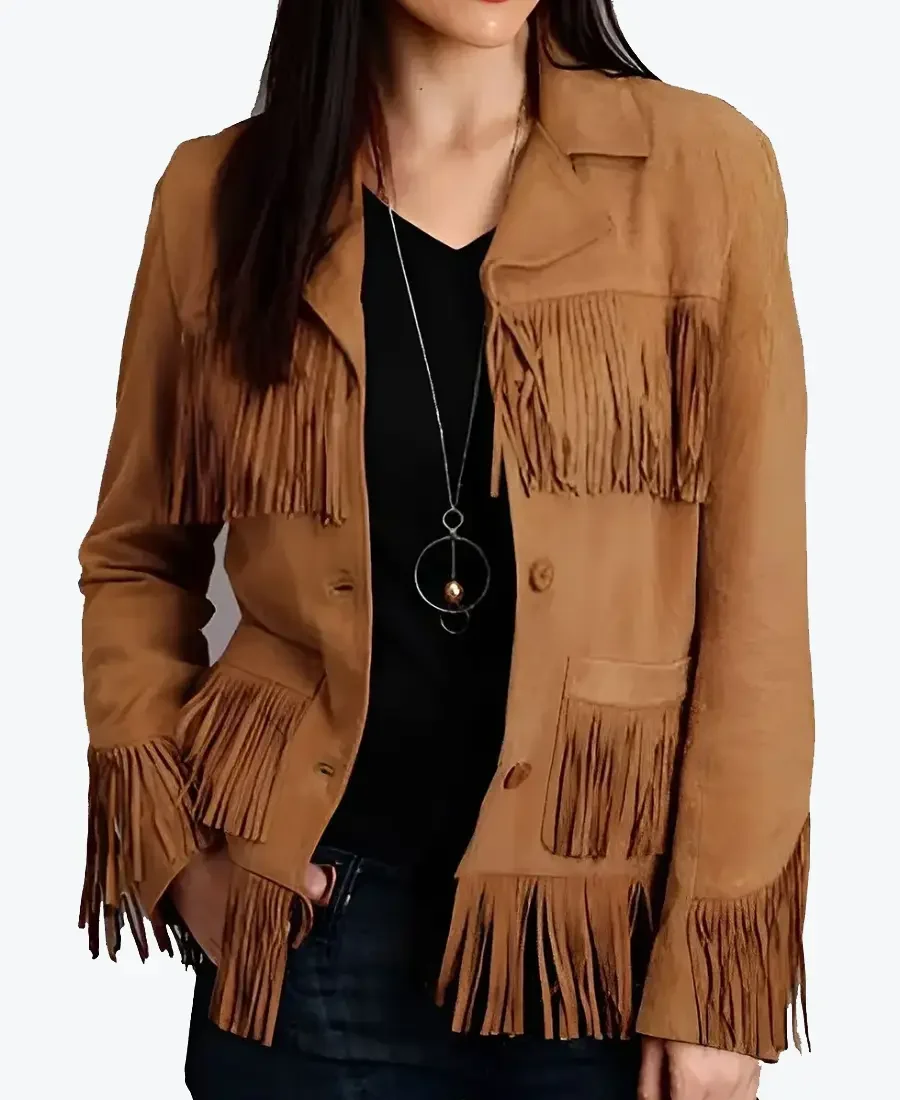 Birdy Women’s Brown Western Fringe Leather Jacket - Rare Jackets