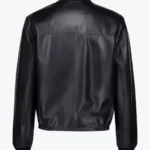 Blade Black Leather Bomber Jacket Back - Rare Jackets