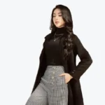 Double Breasted Long Wool Coat Front (2) - Rare Jackets