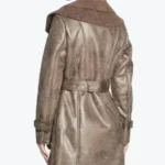Duster Shearling Mid-Length Trench Coat Back - Rare Jackets