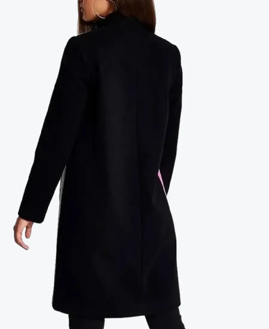 Emily In Paris Color Black Coat Back - Rare Jackets