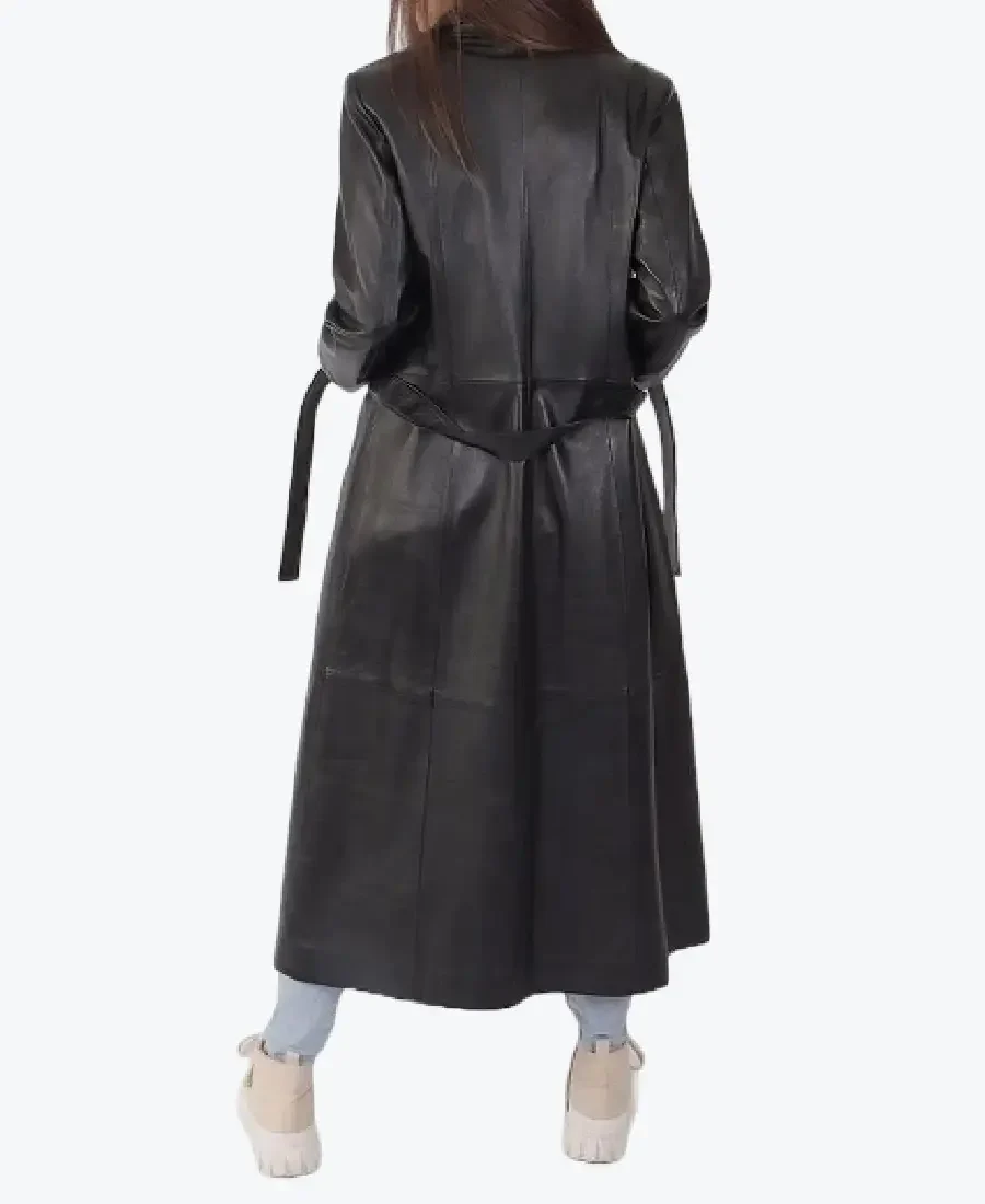 Matilda Leather Duster Coat Back - Rare Jackets