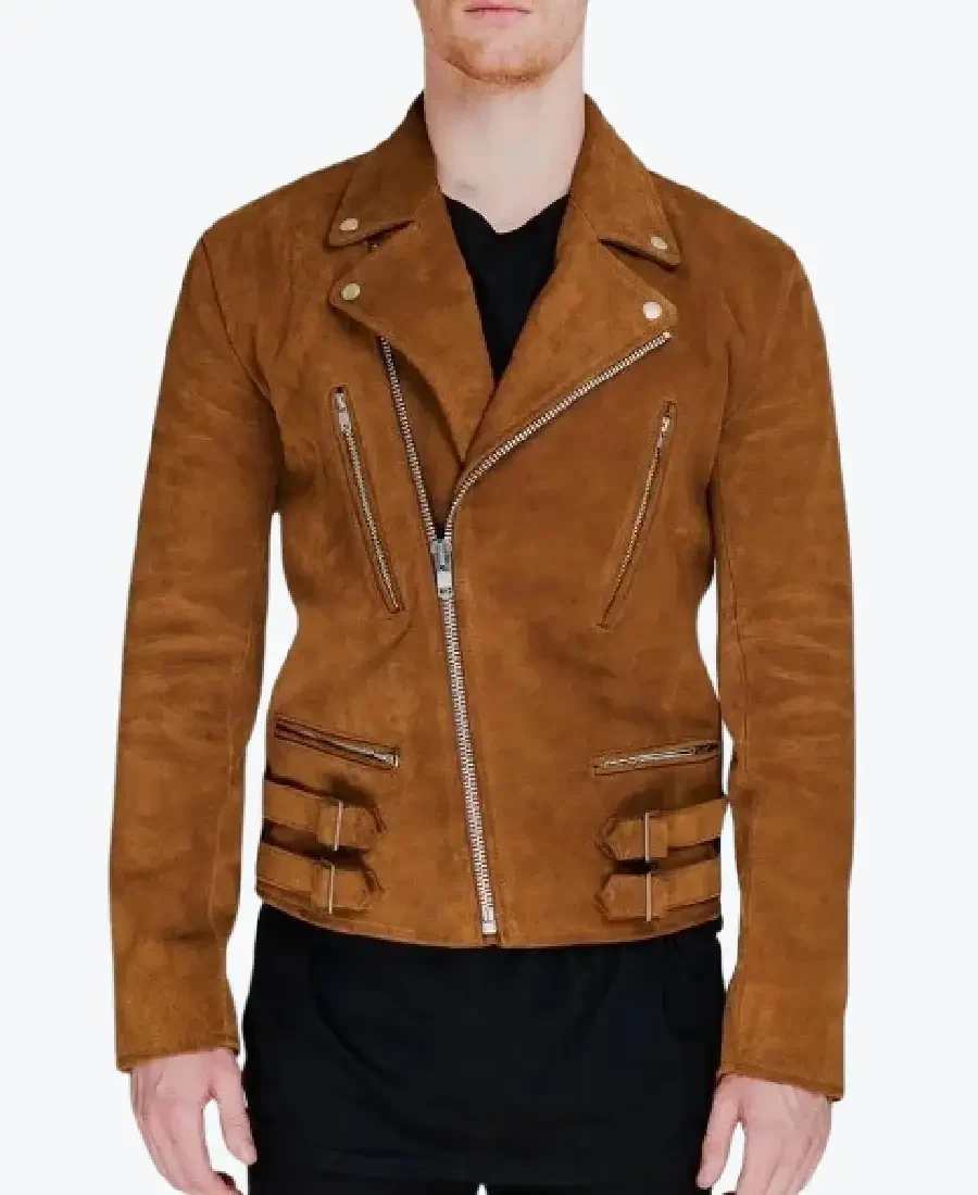 Men’s Moto Suede Leather Biker Jackets Rare Jacket