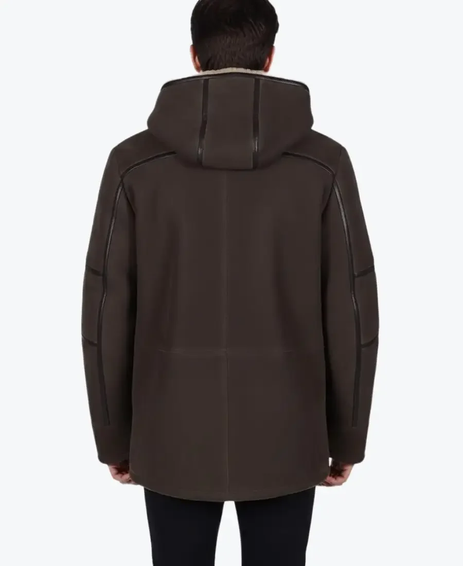 Shop THe Coco Dark Brown Suede Leather Jacket - Rare Jackets