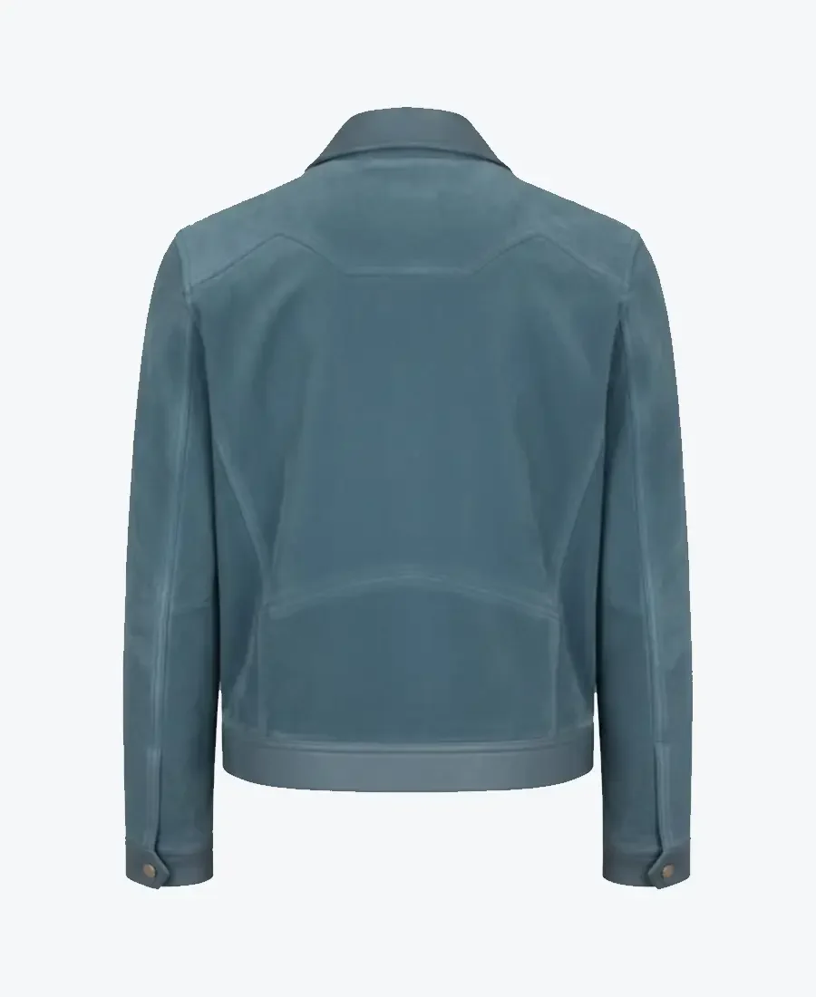 Shop The Buttery Contrast Blouson Suede Leather Jacket - Rare Jackets