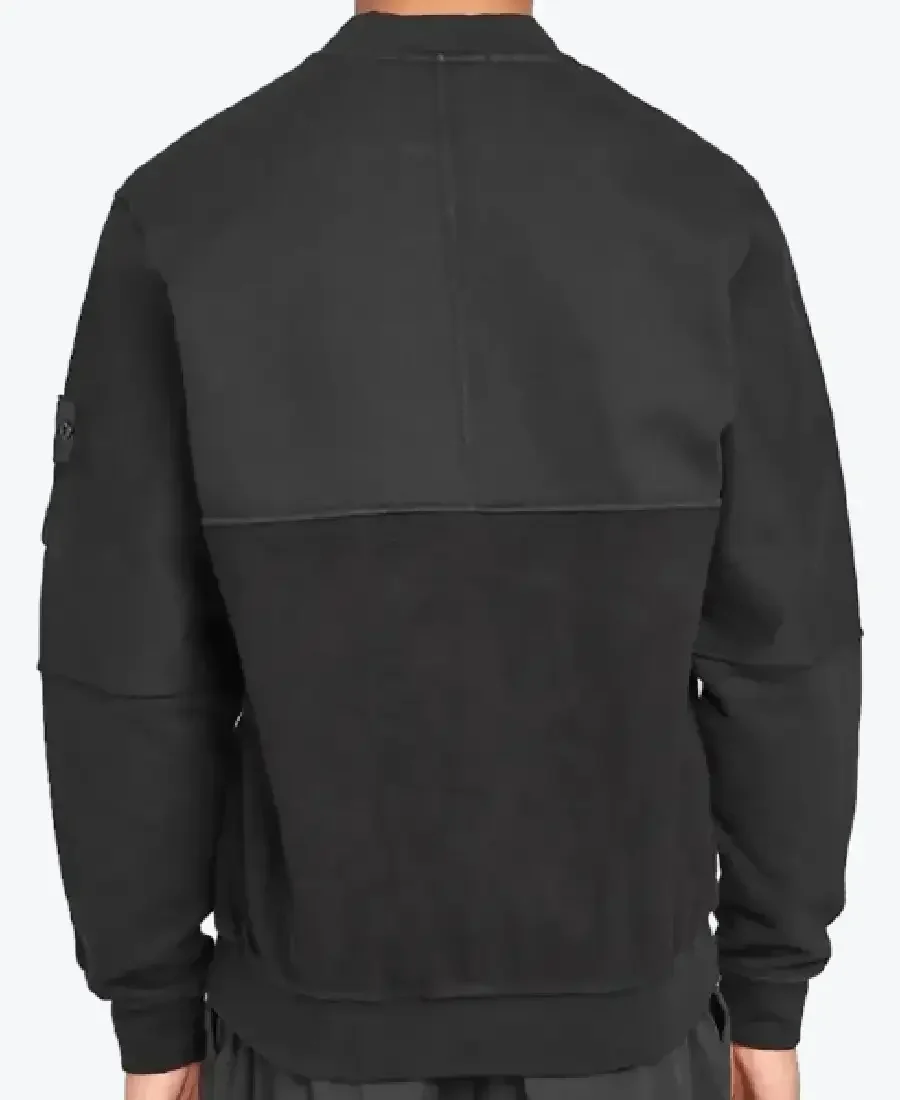 Shop The Fend Black Suede Leather Bomber Jacket - - Rare Jackets