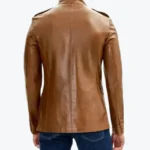 Shop The Lambskin Safari Brown Leather Jacket Rare Jacket