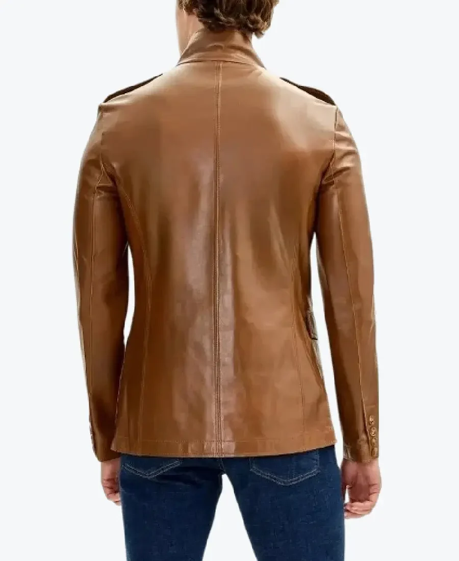 Shop The Lambskin Safari Brown Leather Jacket Rare Jacket