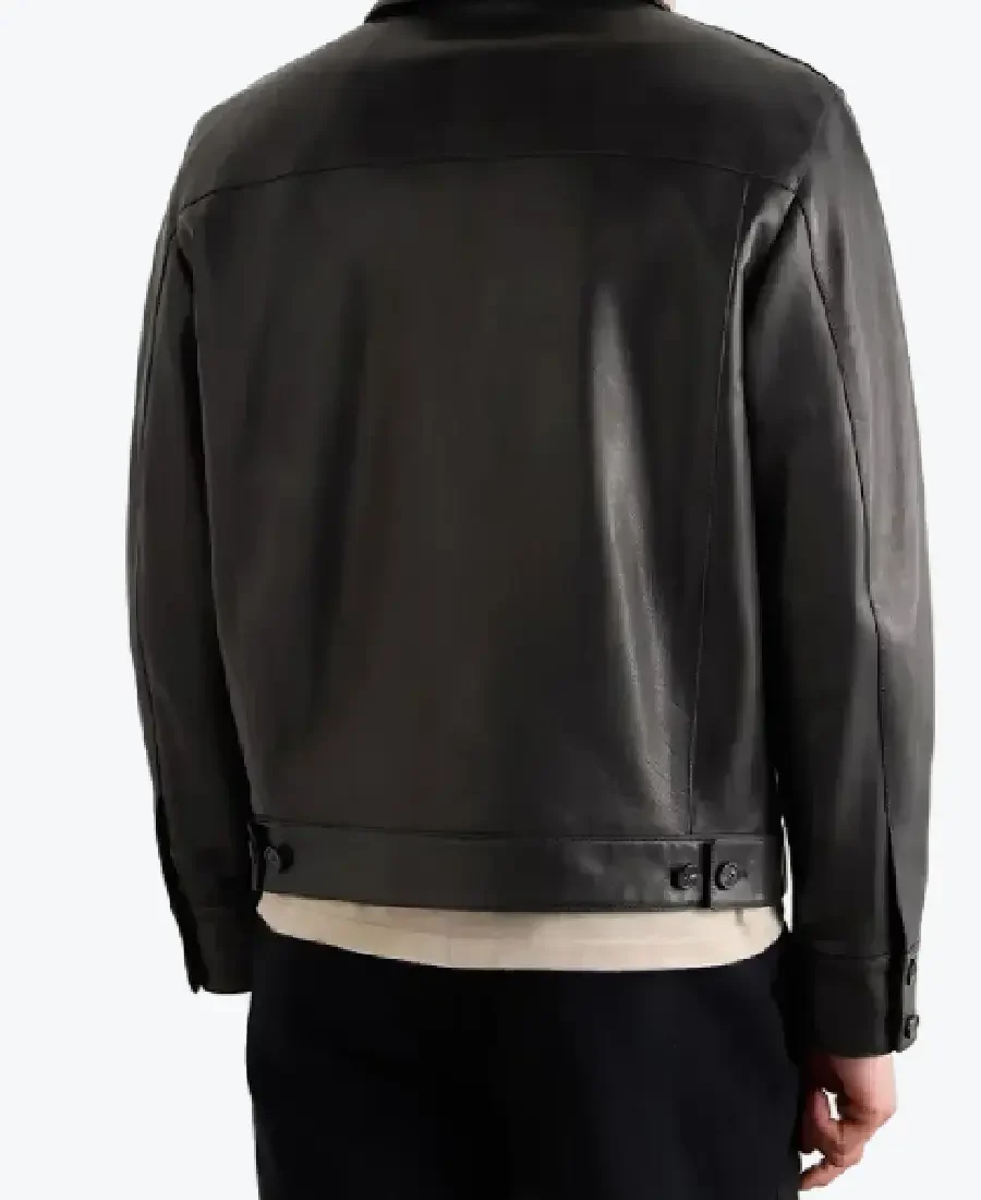 Shop The Men's Full Grain Black Leather Jacket - Rare Jackets