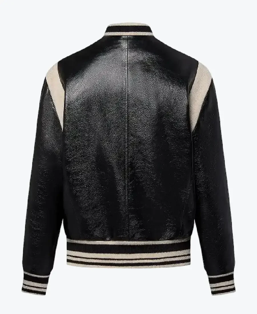 Shop The Women’s Black Leather Varsity Jacket - Rare Jackets