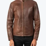 Alex Leather Biker Jackets Brown Rare Jacket