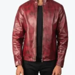 Alex Leather Biker Jackets Red Rare Jacket