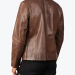 Shop The Alex Leather Biker Jackets Browns Rare Jacket
