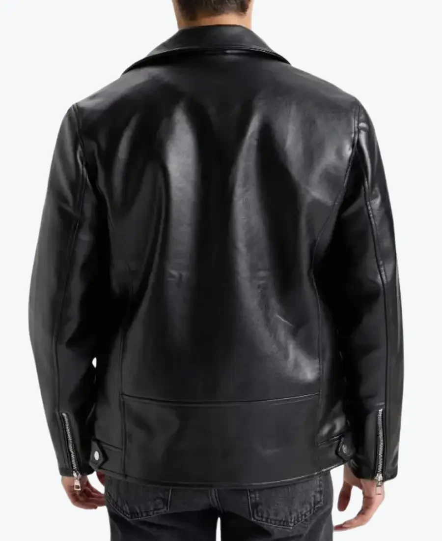 shop the american black biker leather jacket